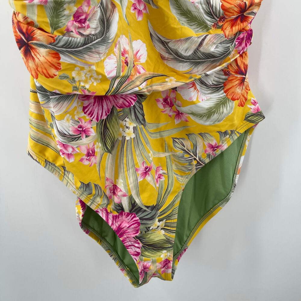 BLEU BY ROD BEATTIE Swimsuit Size 14 Paradiso High Neck Keyhole One-Piece NWT - Picture 14 of 16
